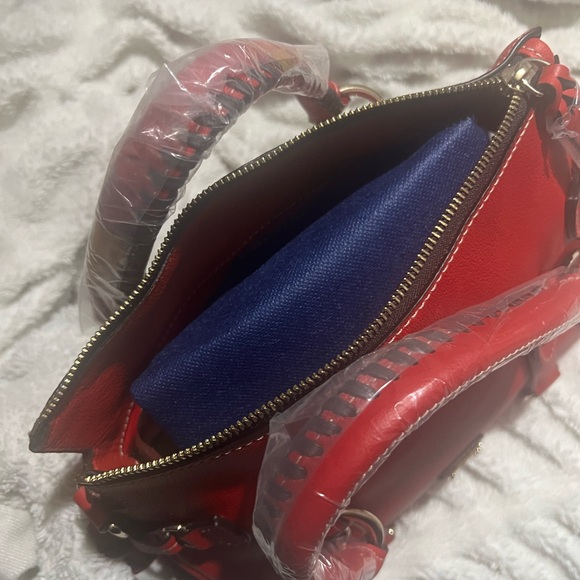 Dooney & Bourke Cherry Red Satchel - Picture 3 of 7